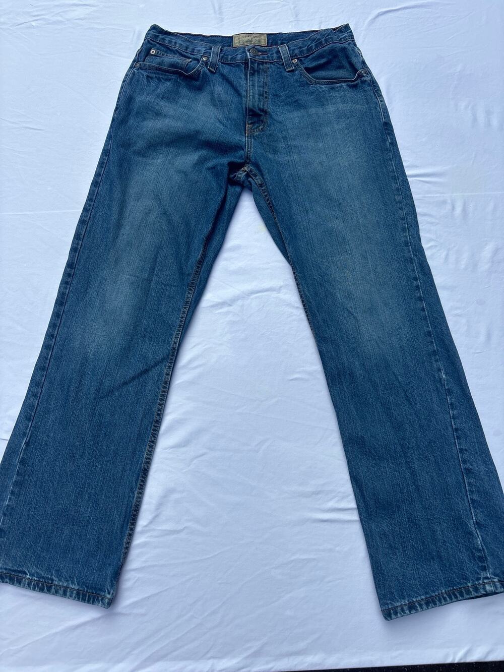 Men’s Chopper Style Red Camel 34 32‎ blue jeans denim. Ships fast!!
